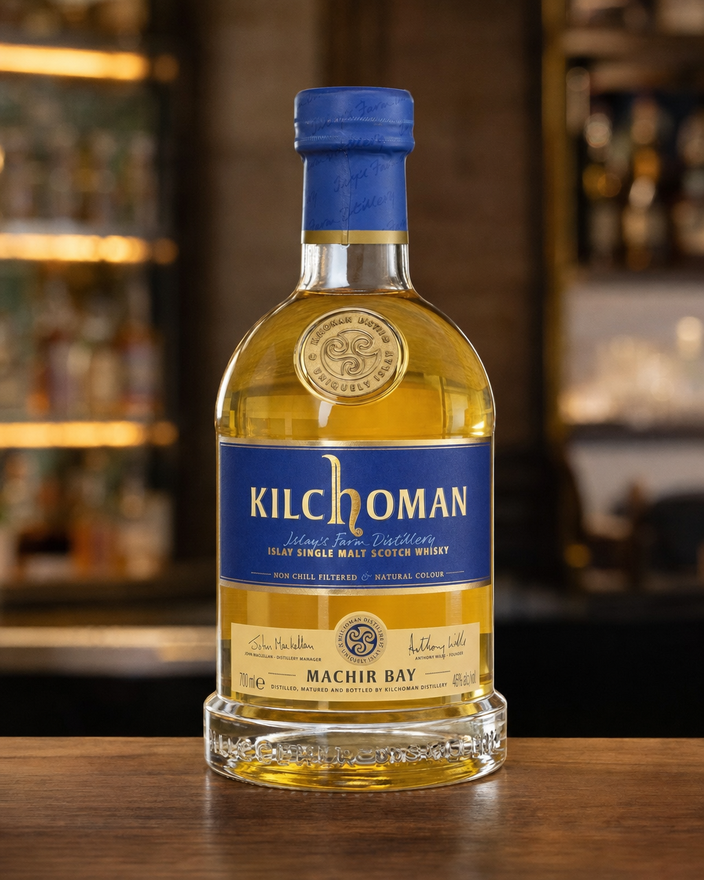 Kilchoman Machir Bay bottle, alternate view