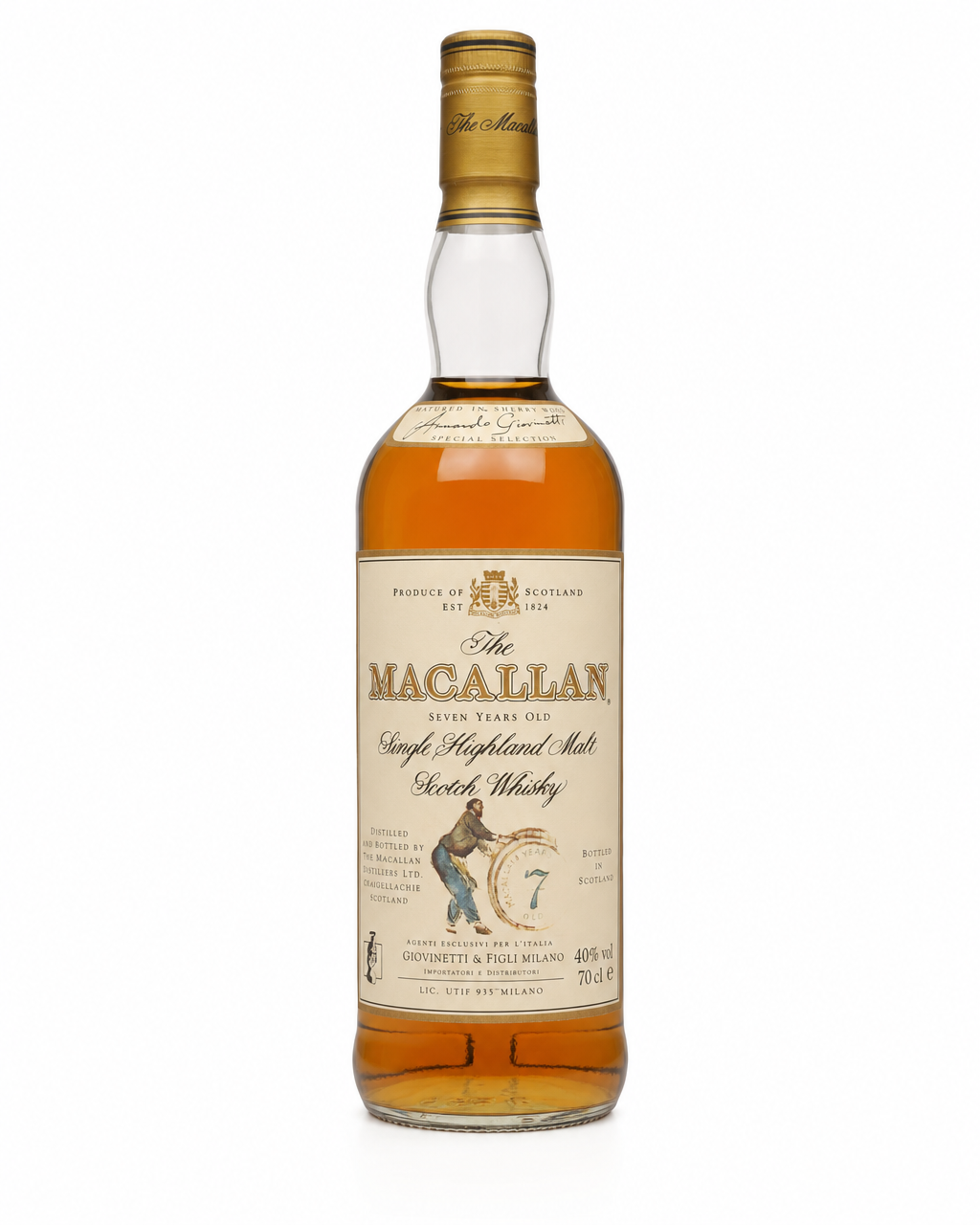 Macallan 7 Year Old bottle