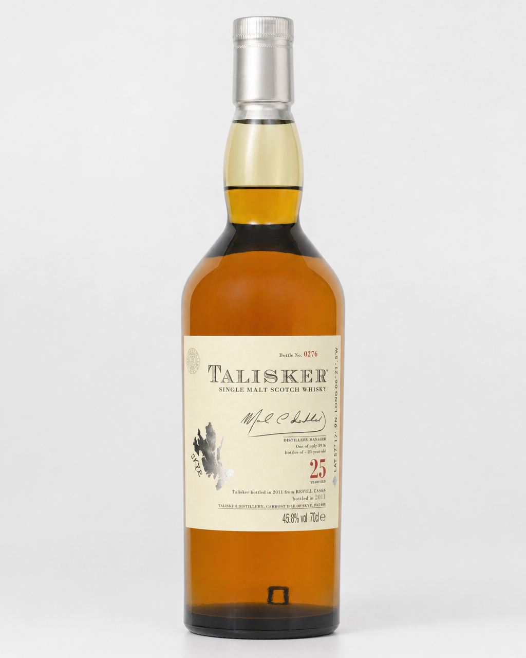 Talisker 25 Year Old bottle