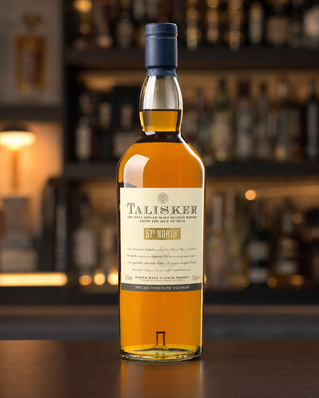Talisker 57° North bottle, alternate view
