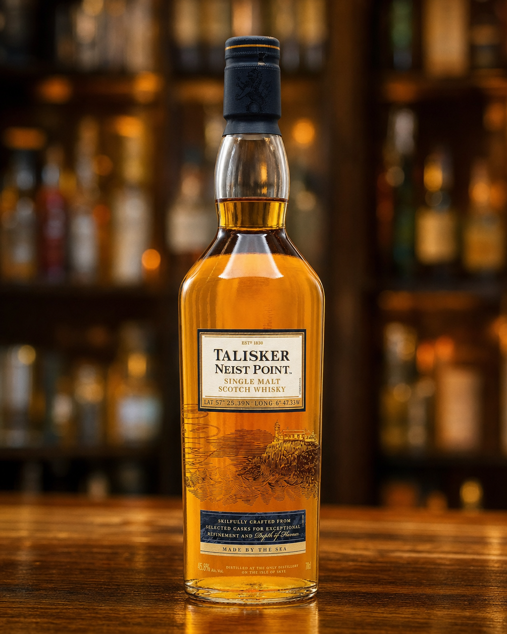 Talisker Neist Point bottle, alternate view