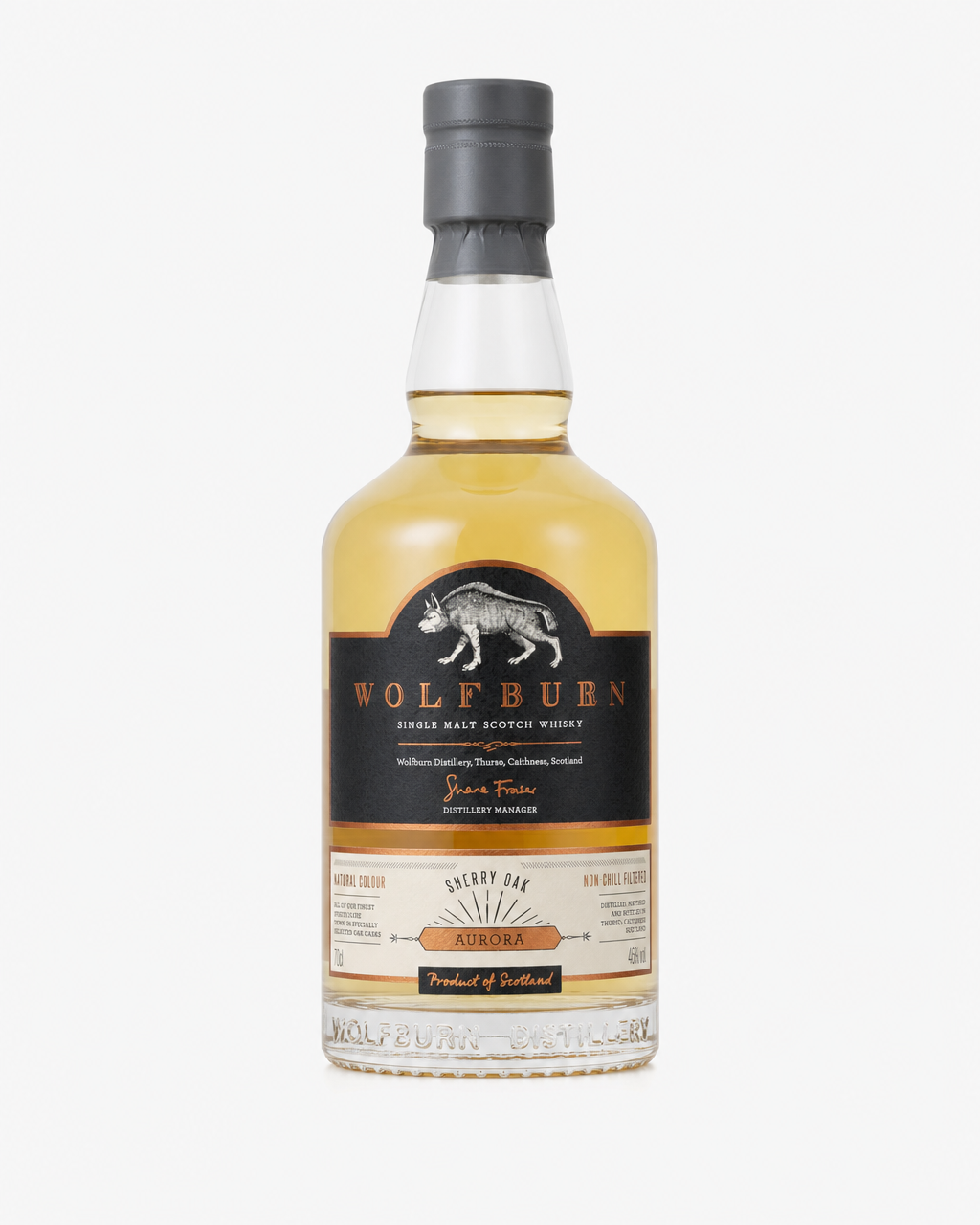 Wolfburn Aurora bottle